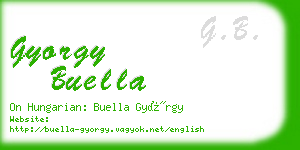 gyorgy buella business card